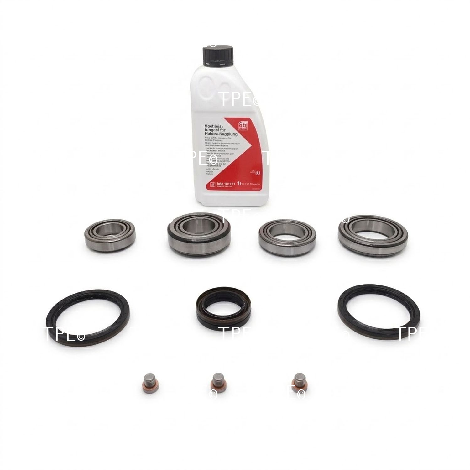 05.KIT.05 Used in:

01Z525010, 01Z525010B, 01Z525010C, 01Z525010D, 01Z525010F, 01Z525010G, 01Z525010H, 01Z525010J, 01Z525010K

0AV525010, 0AV525010A, 0AV525010B, 0AV525010C, 0AV525010D, 0AV525010E, 0AV525010G, 0AV525010H, 0AV525010K, 0AV525010L

0AY525010, 0AY5252010B, 0AY525010C, 0AY525010D, 0AY525010F, 0AY525010L, 0AY525010N

0BR525010, 0BR525010A, 0BR525010B, 0BR525010C, 0BR525010G, 0BR525010H

0BS525010A, 0BS525010B, 0BS525010C, 0BS525010D, 0BS525010G, 0BS525010H, 0BS525010J, 0BS525010K

0BY525010, 0BY525010A, 0BY525010B

0CQ525010D, 0CQ525010F, 0CQ525010G, 0CQ525010H, 0CQ525010K, 0CQ525010N, 0CQ525010S

This Kit contains the following Parts:

• 4 Bearings
• 1 Overhaul kit
• 1L Oil